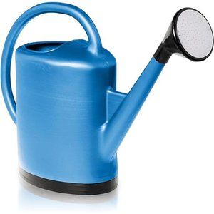 French Blue Watering Can | 3 Gallon Water Gallon Shower for Plants w/ Metal Head